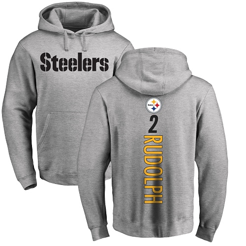 Men Pittsburgh Steelers Football #2 Ash Mason Rudolph Backer Pullover NFL Hoodie Sweatshirts->nfl t-shirts->Sports Accessory